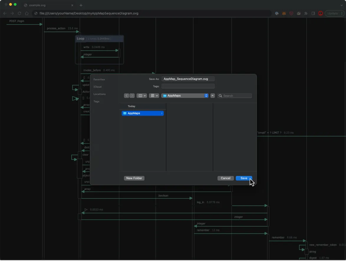 Save sequence diagram