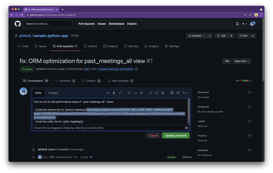 linked appmap for pull request 3