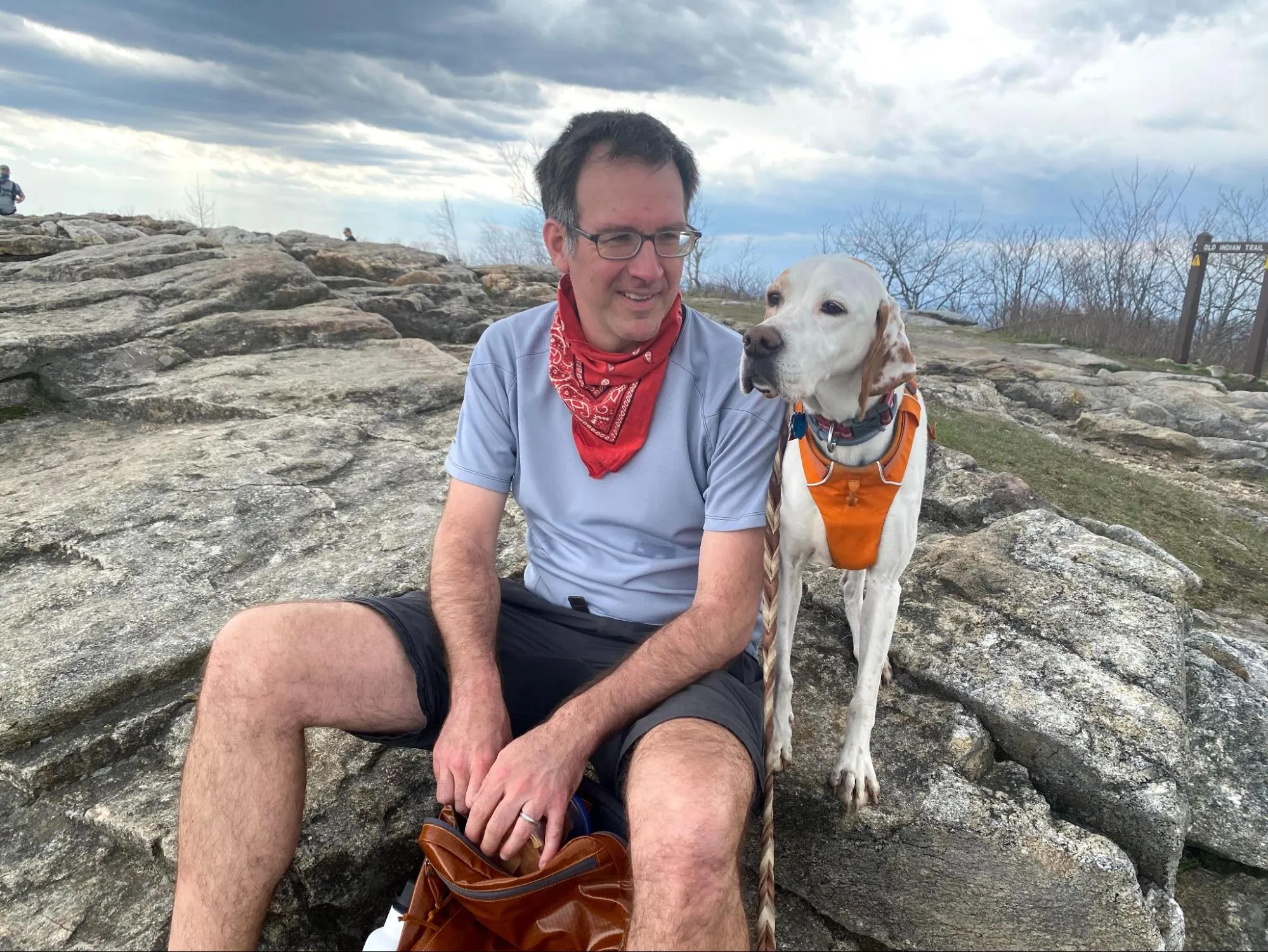 Bob hiking