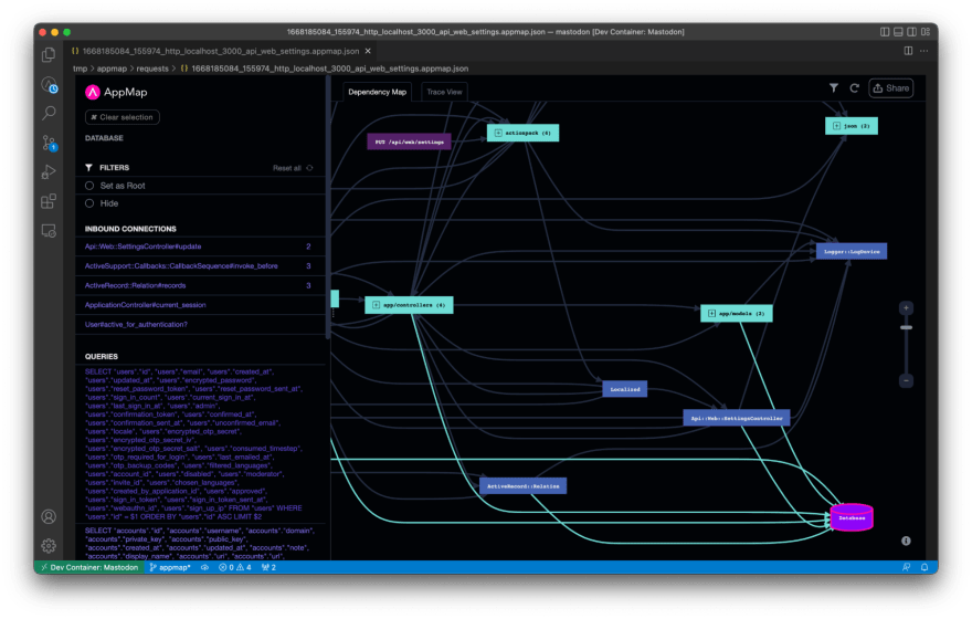visualizing mastodon internals